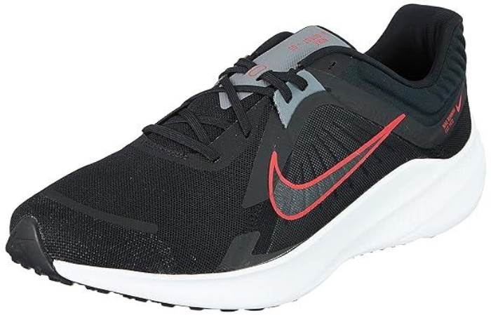 Nike Quest 5 DD0204-004 Mens Black/Smoke Gray/Red Running Shoes