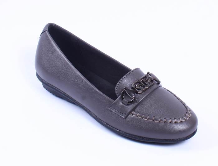 WAREHOUSE Upper Metalic Buckle Detailed Loafers For Women