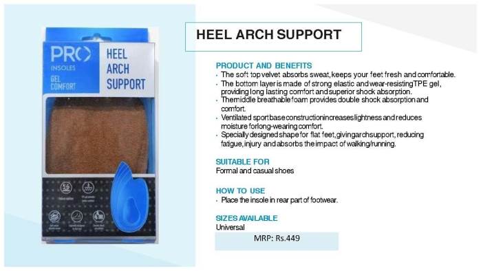 pro heel arch support 